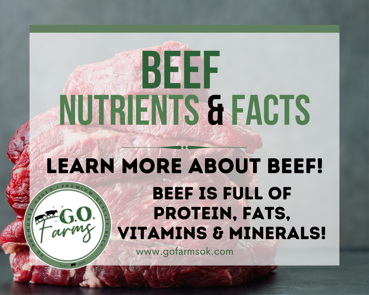 BEEF : NUTRITION & FACTS – GO Farms